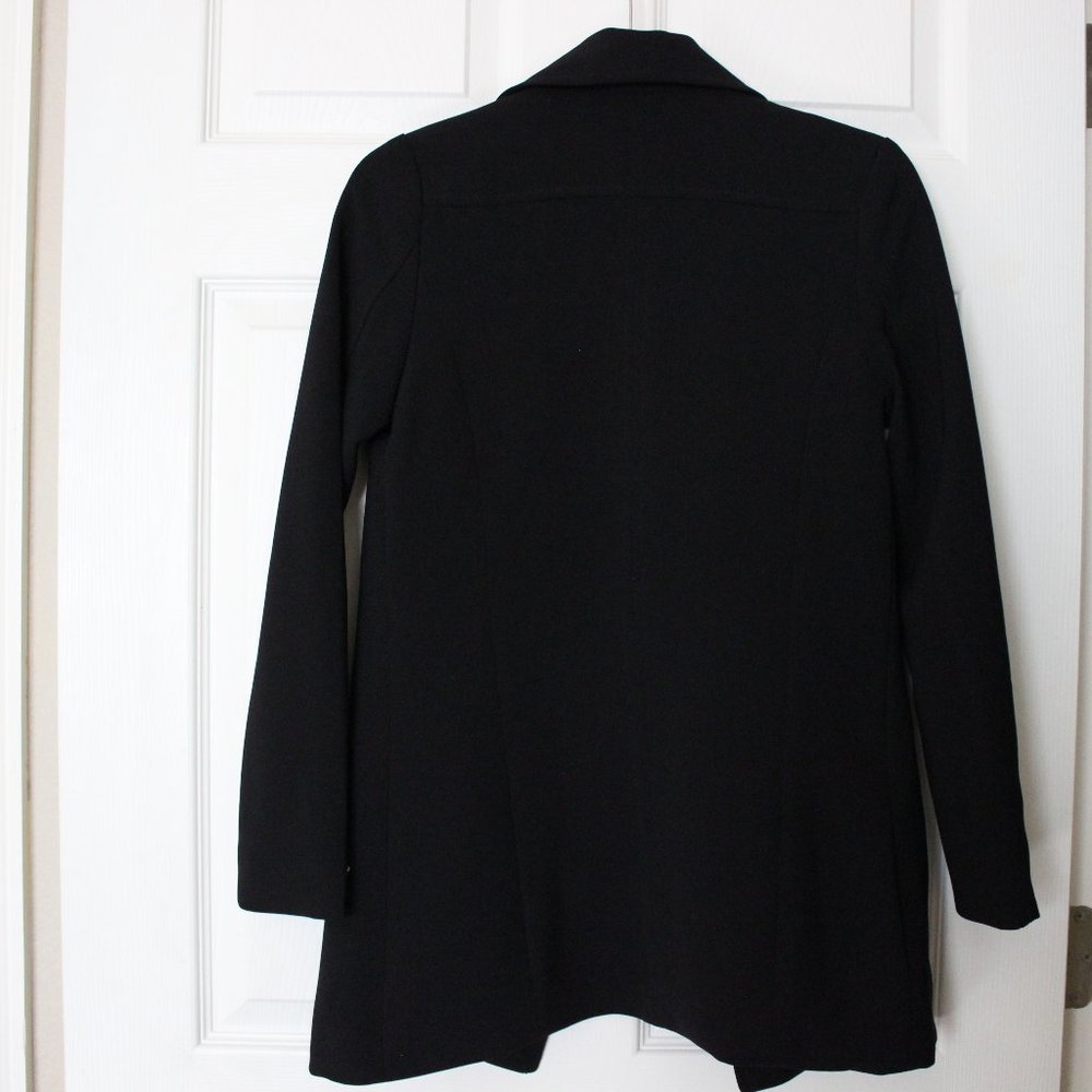 H&M Black Long Moto Jacket - Picture 7 of 7
